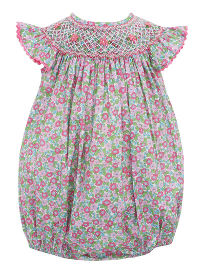 Taylor Floral Smocked Bubble