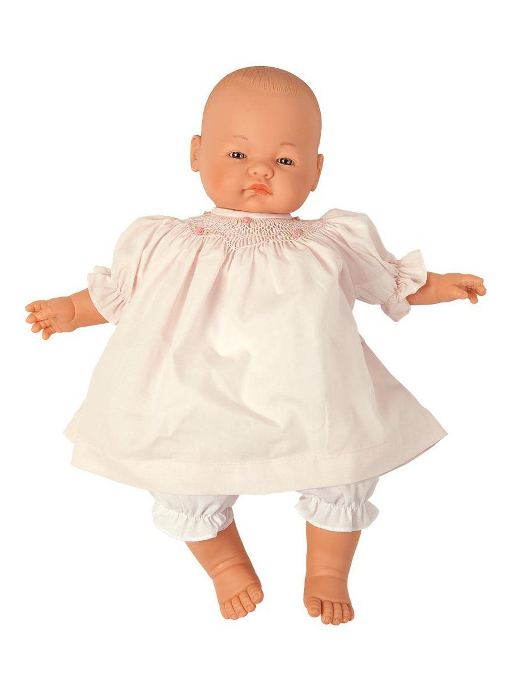 15" Rosalina Doll with Smocked Dress Blue Eyes / Pink Dress