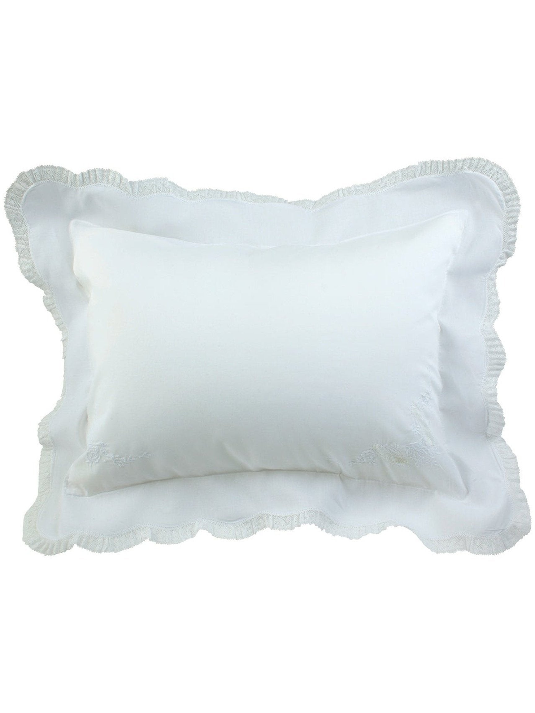 Pillow Cover w/ Lace Trim