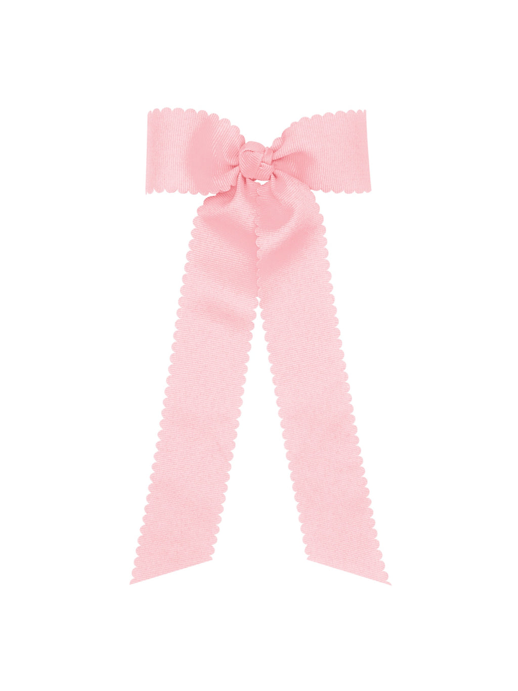 Medium Scalloped Edge Bow with Streamer Tails