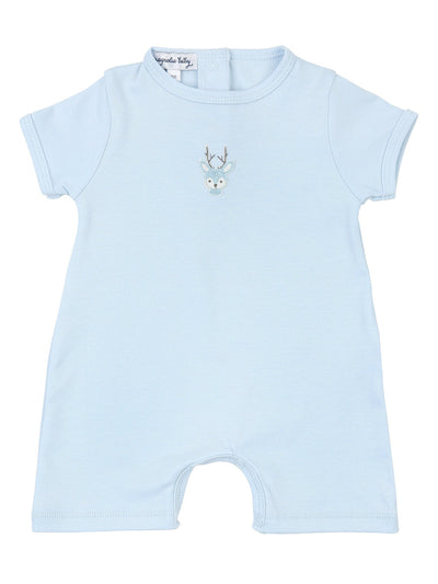 Tiny Buck Embroidered Playsuit - Posh Tots Children's Boutique