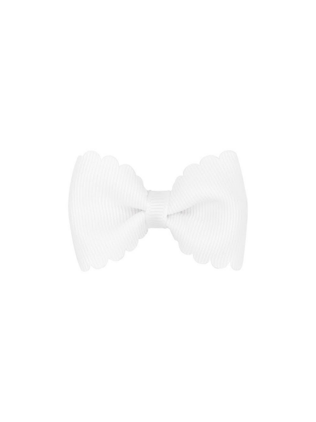 Tiny Scalloped Edge Grosgrain Bowtie
