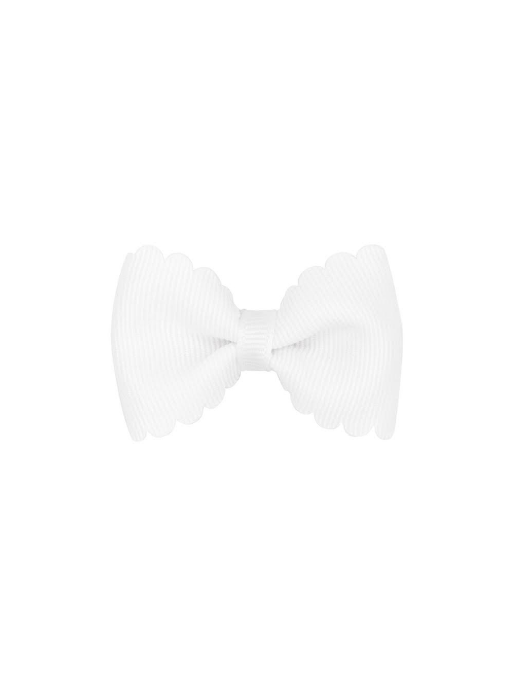 Tiny Scalloped Edge Grosgrain Bowtie