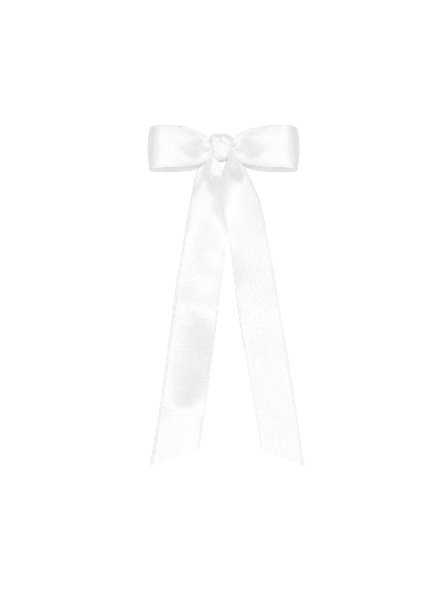 Mini French Satin Bowtie with Streamer Tails
