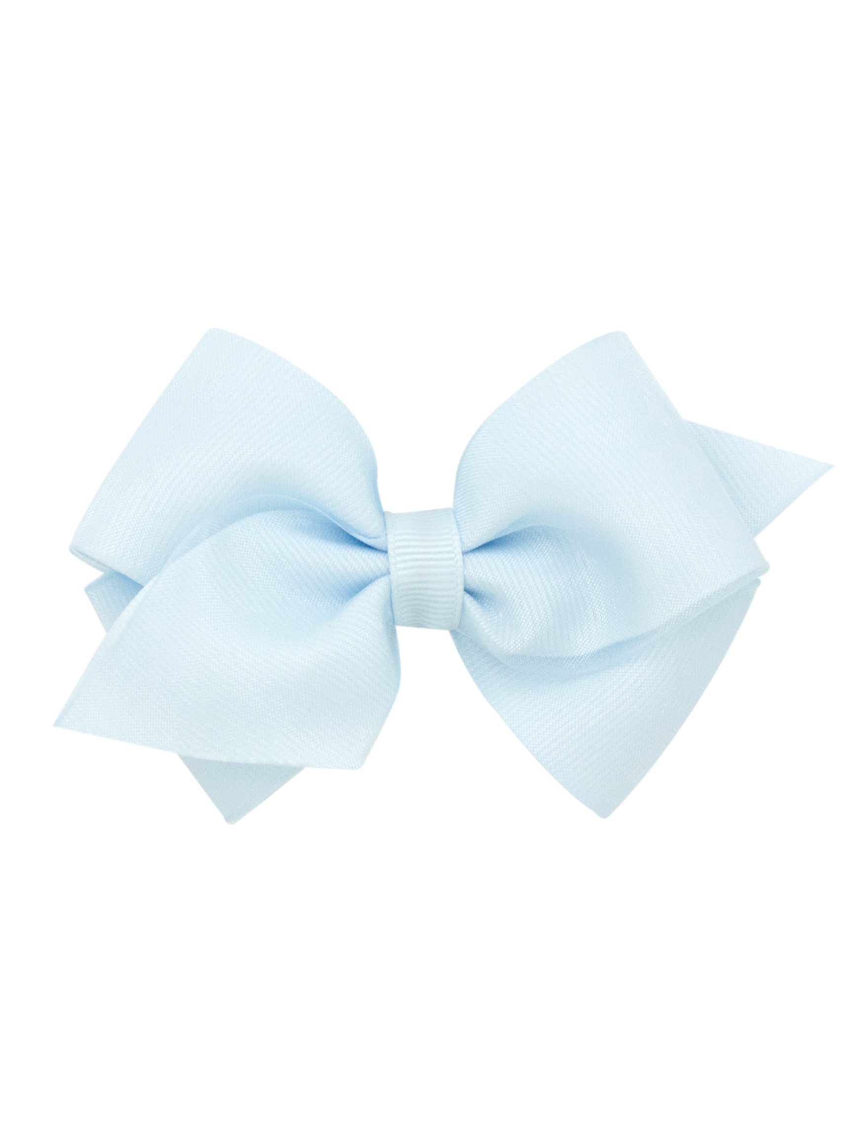 Organza Overlay Grosgrain Hair Bow