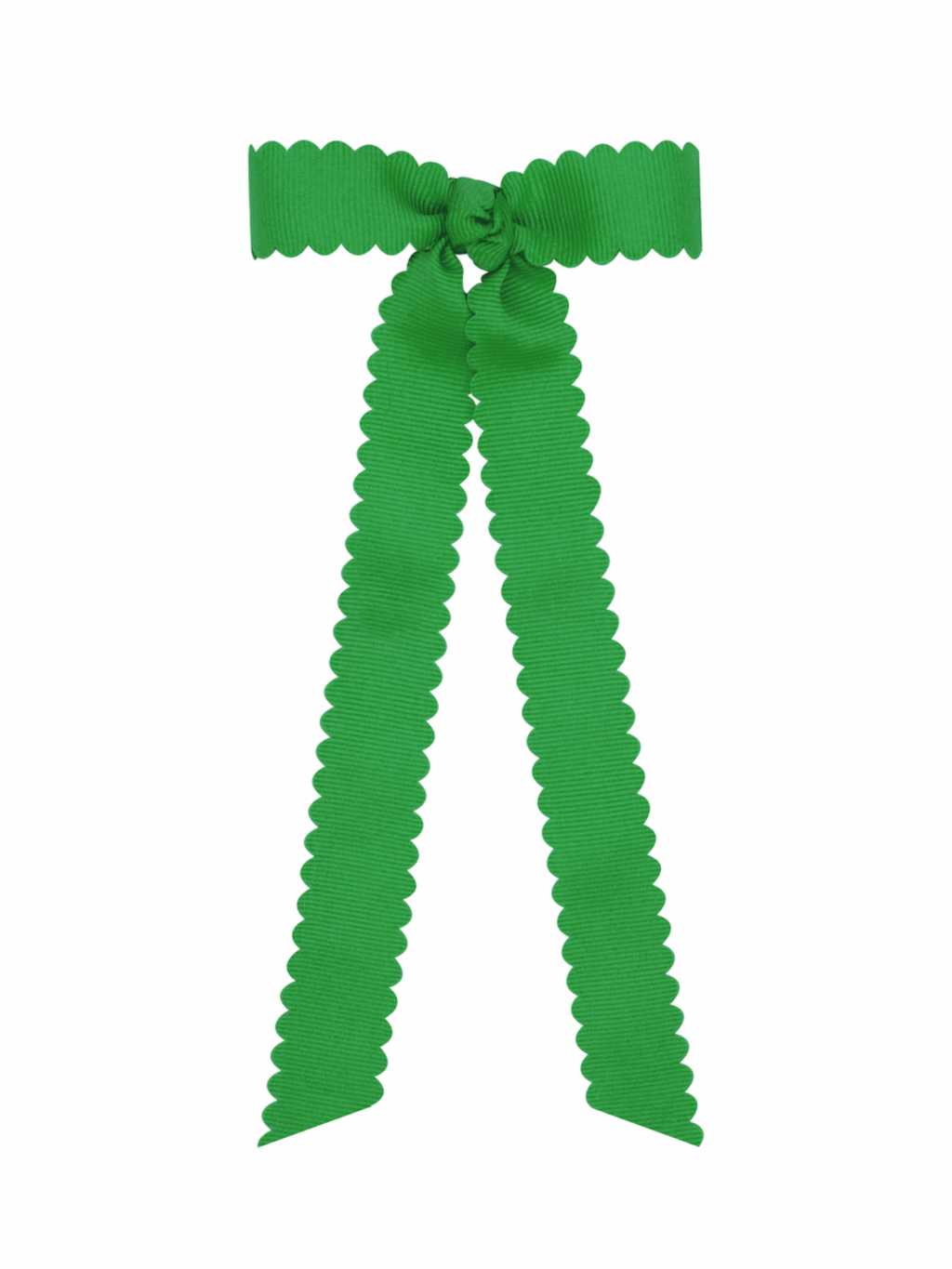 Mini Scalloped Edge Bow with Streamer Tails