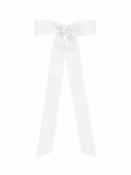 Mini Scalloped Edge Bow with Streamer Tails