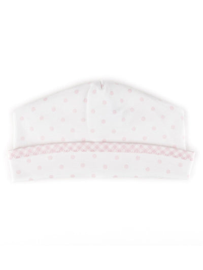 Gingham Dots Hat, Pink
