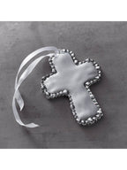 BABY Organic Pearl Cross Ornament - Posh Tots Children's Boutique
