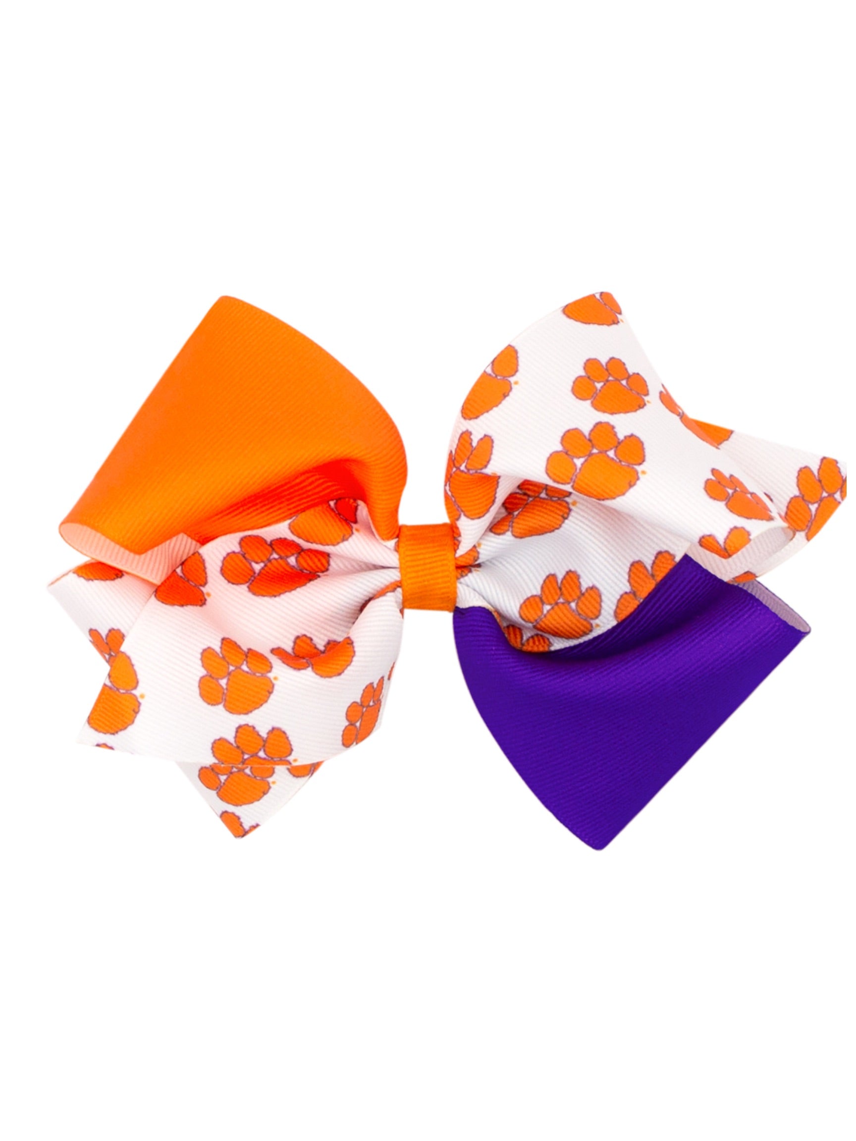 College Color Block and Print Bow