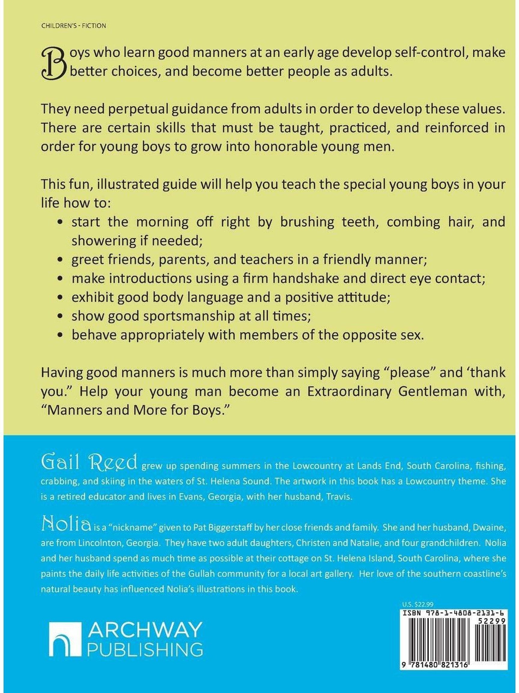 Manners and More for Boys by Gail Reed