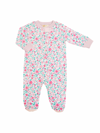 Blossom in Pink Zipped Footie