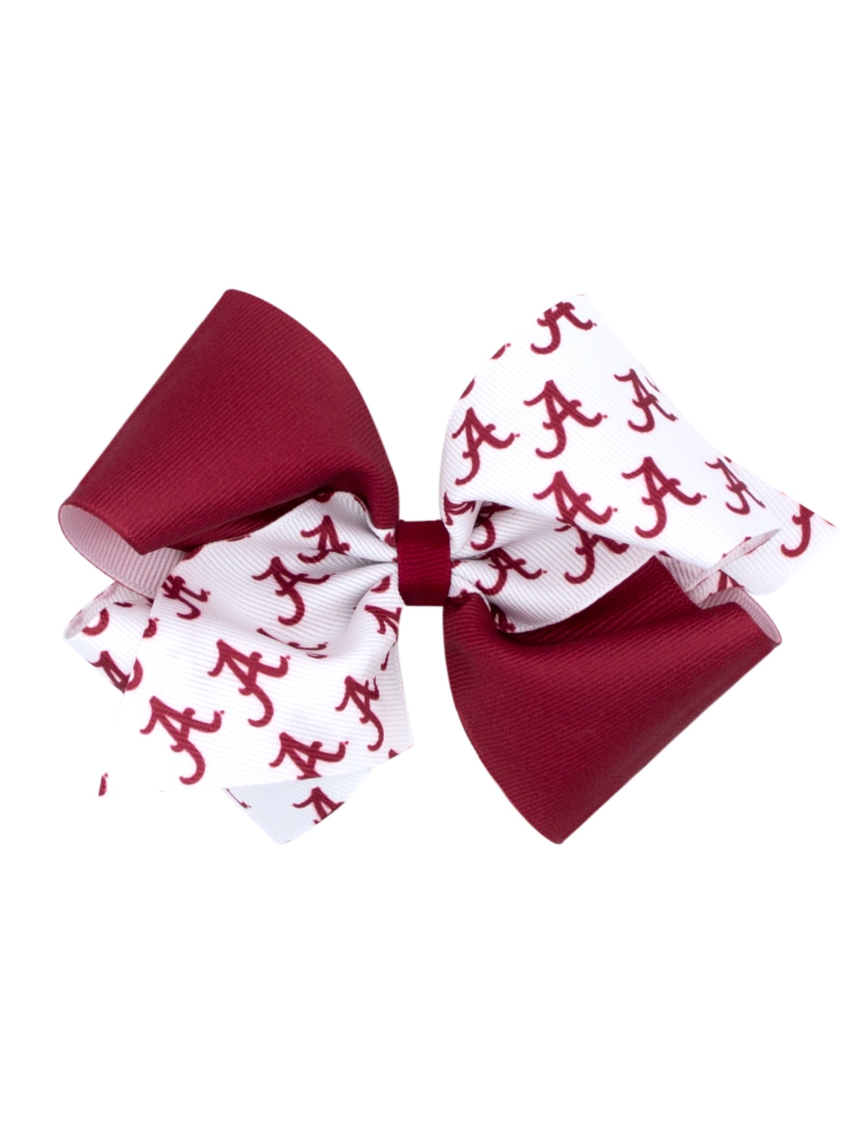 College Color Block and Print Bow