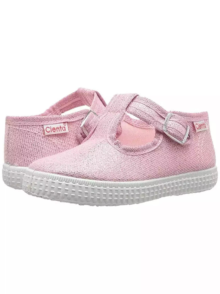 Cienta | Velcro T-Strap Kids Sneakers, (Navy Blue, Size 26) | Maisonette