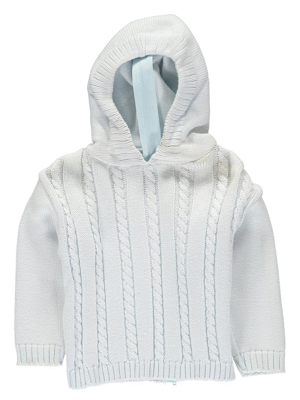 Cable Zip Back Sweater