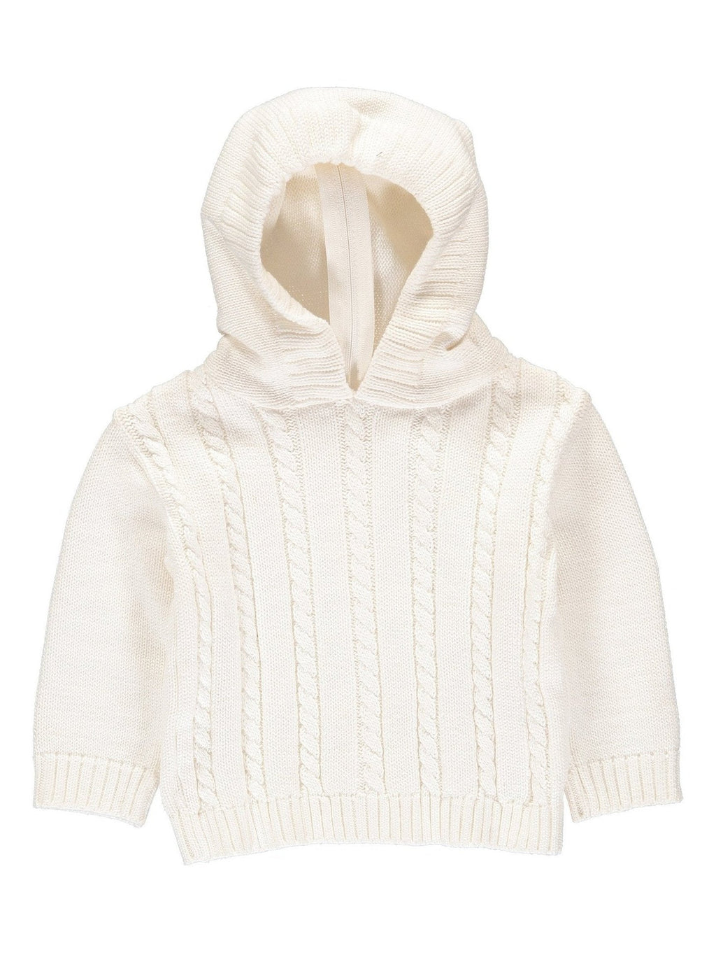 Cable Zip Back Sweater