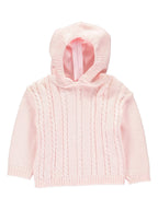 Cable Zip Back Sweater