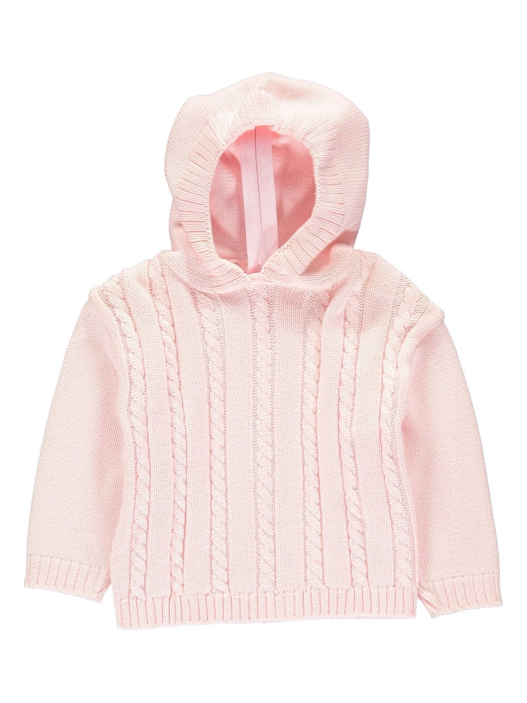 Cable Zip Back Sweater