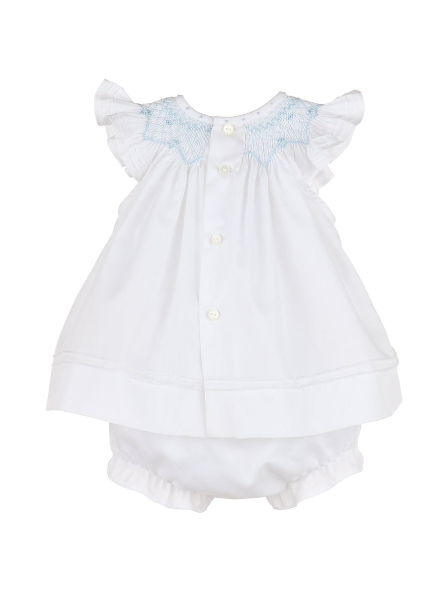 Classic Smock Bishop - White | Posh Tots Children's Boutique