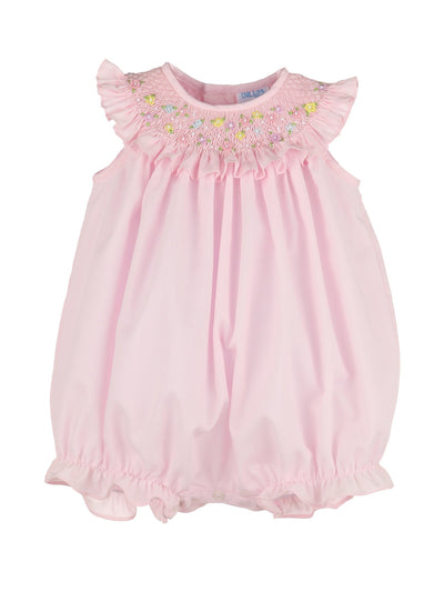 In Bloom Smock Bubble - Pink - Posh Tots Children's Boutique