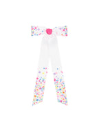 Confetti Print Streamer Bow