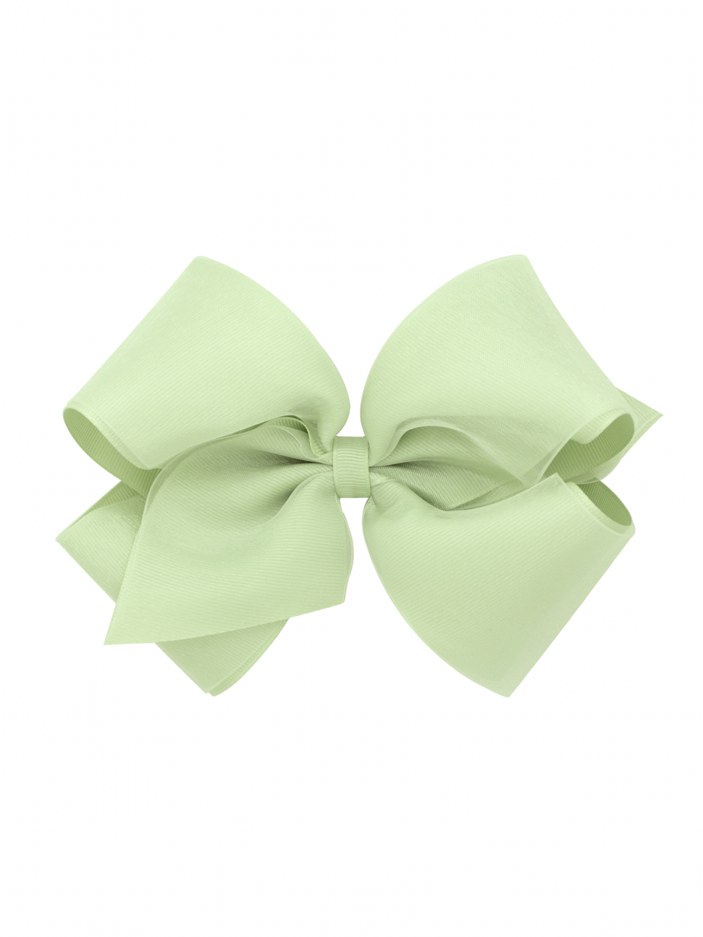 Organza Overlay Grosgrain Hair Bow