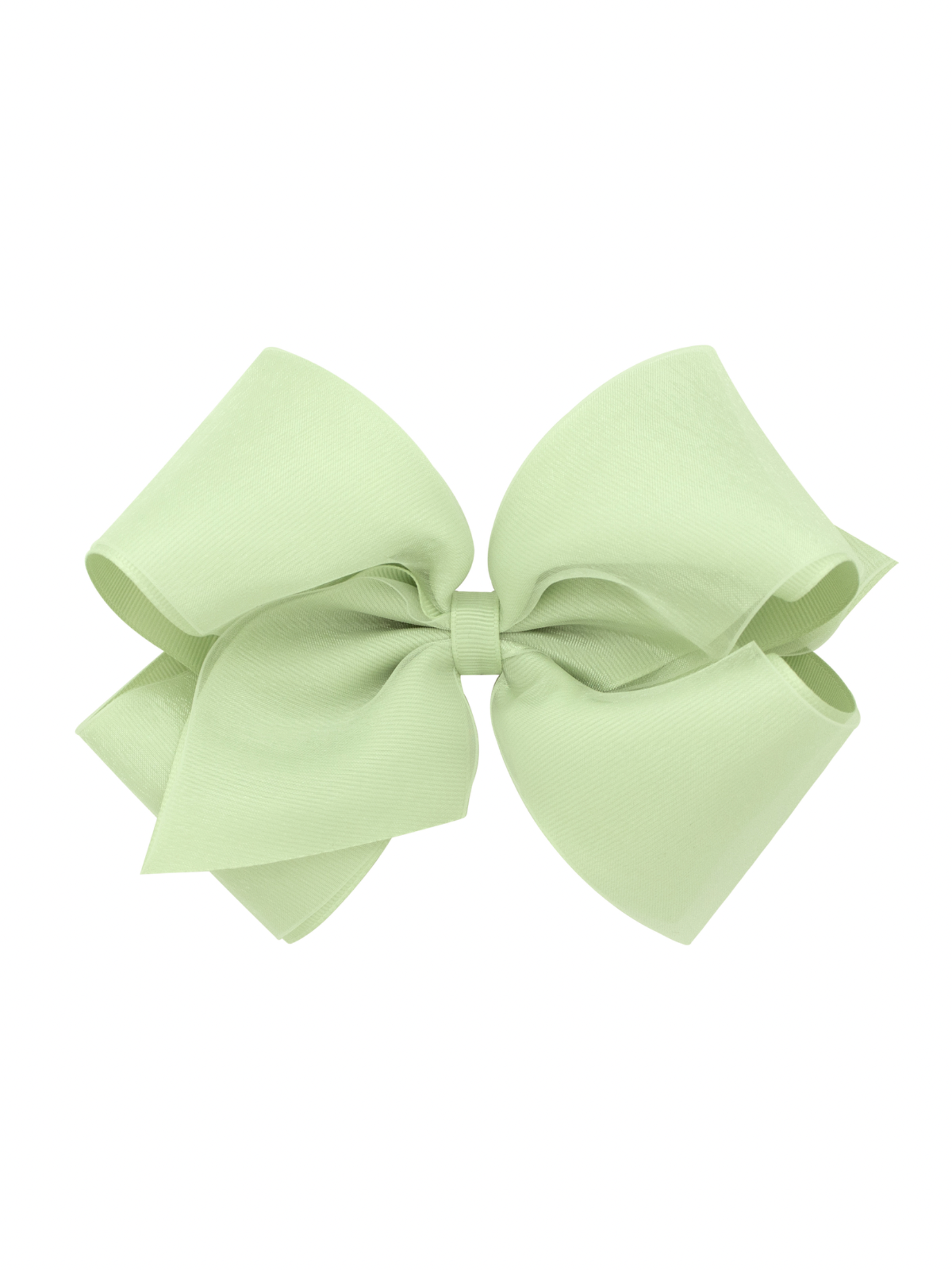 Organza Overlay Grosgrain Hair Bow