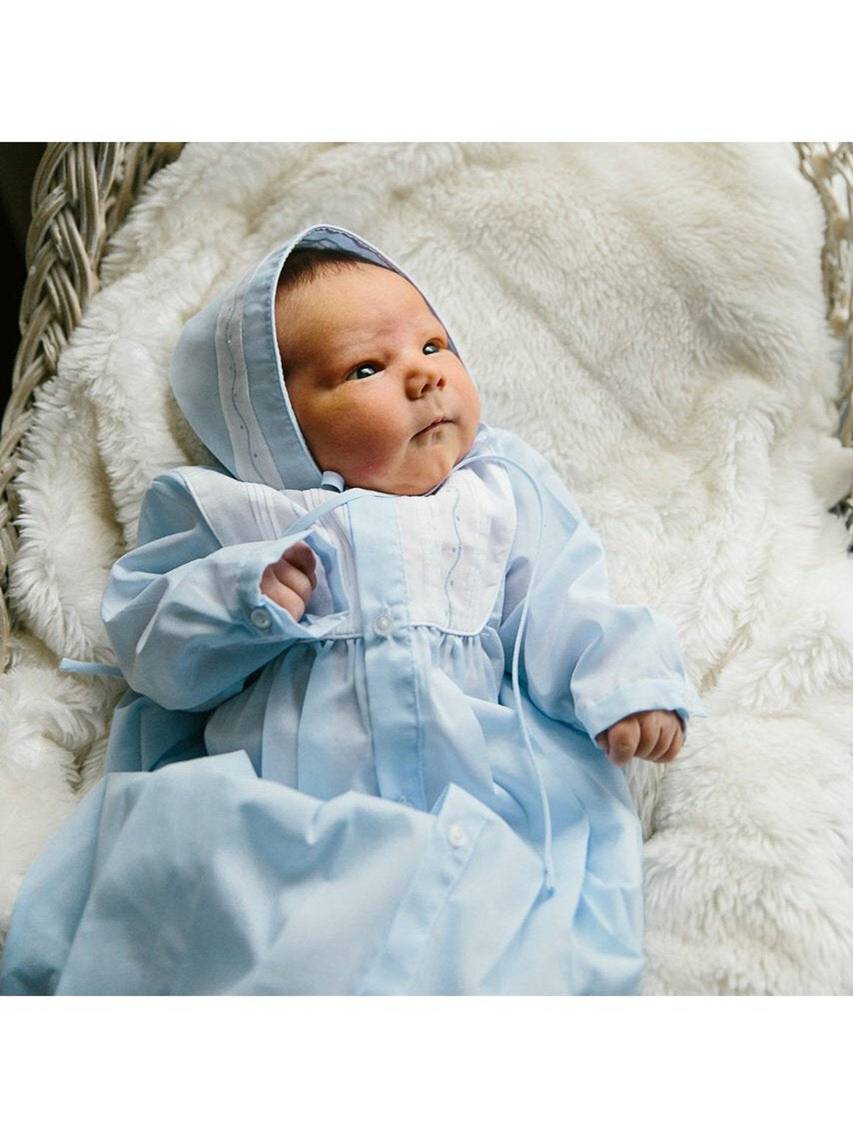 Boys Pleated Yoke Take Me Home Gown