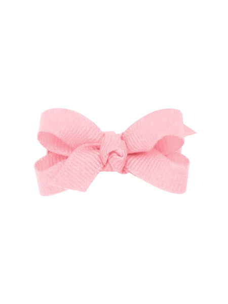 Wee Ones Small Classic Grosgrain Hair Bow (Plain Wrap) White