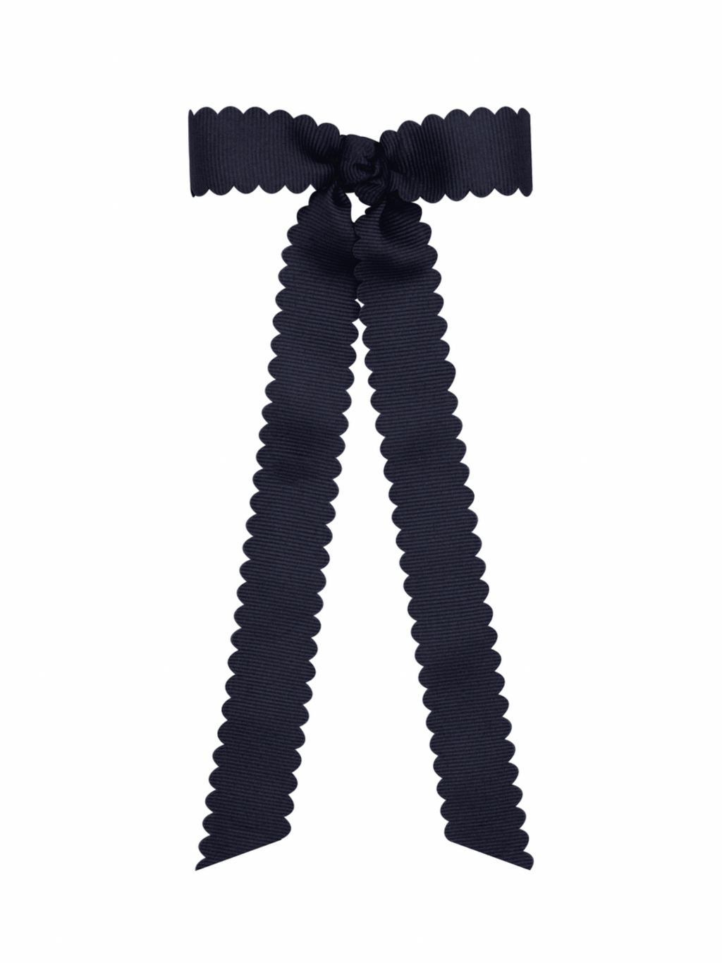Mini Scalloped Edge Bow with Streamer Tails