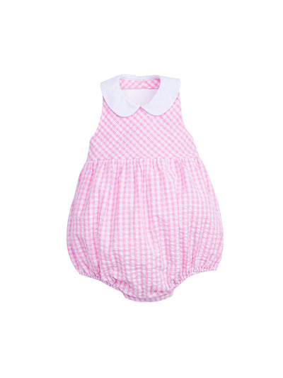 Berry Halter Bubble - Preppy Pink Gingham