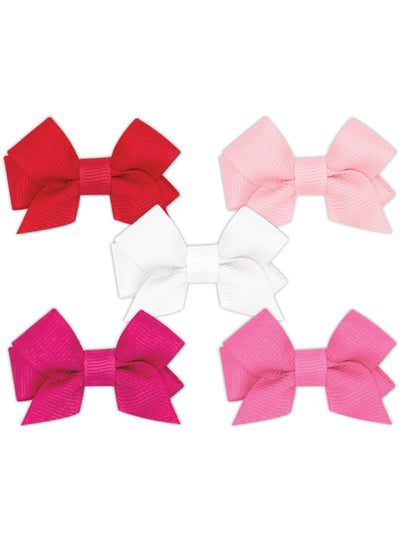5 Pack Baby Front Tail Bows