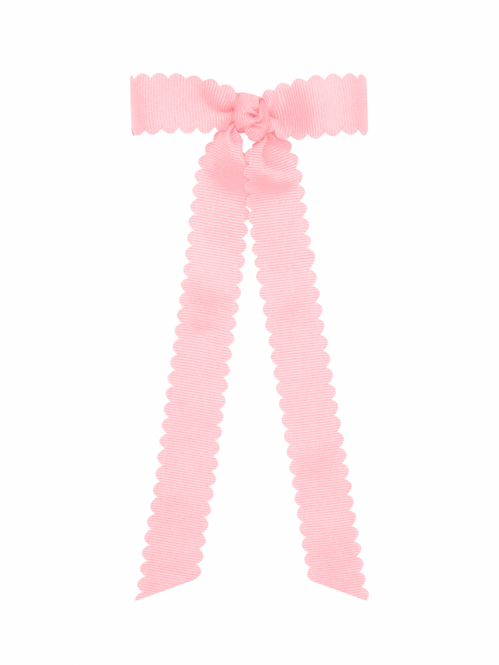 Mini Scalloped Edge Bow with Streamer Tails