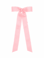 Mini Scalloped Edge Bow with Streamer Tails