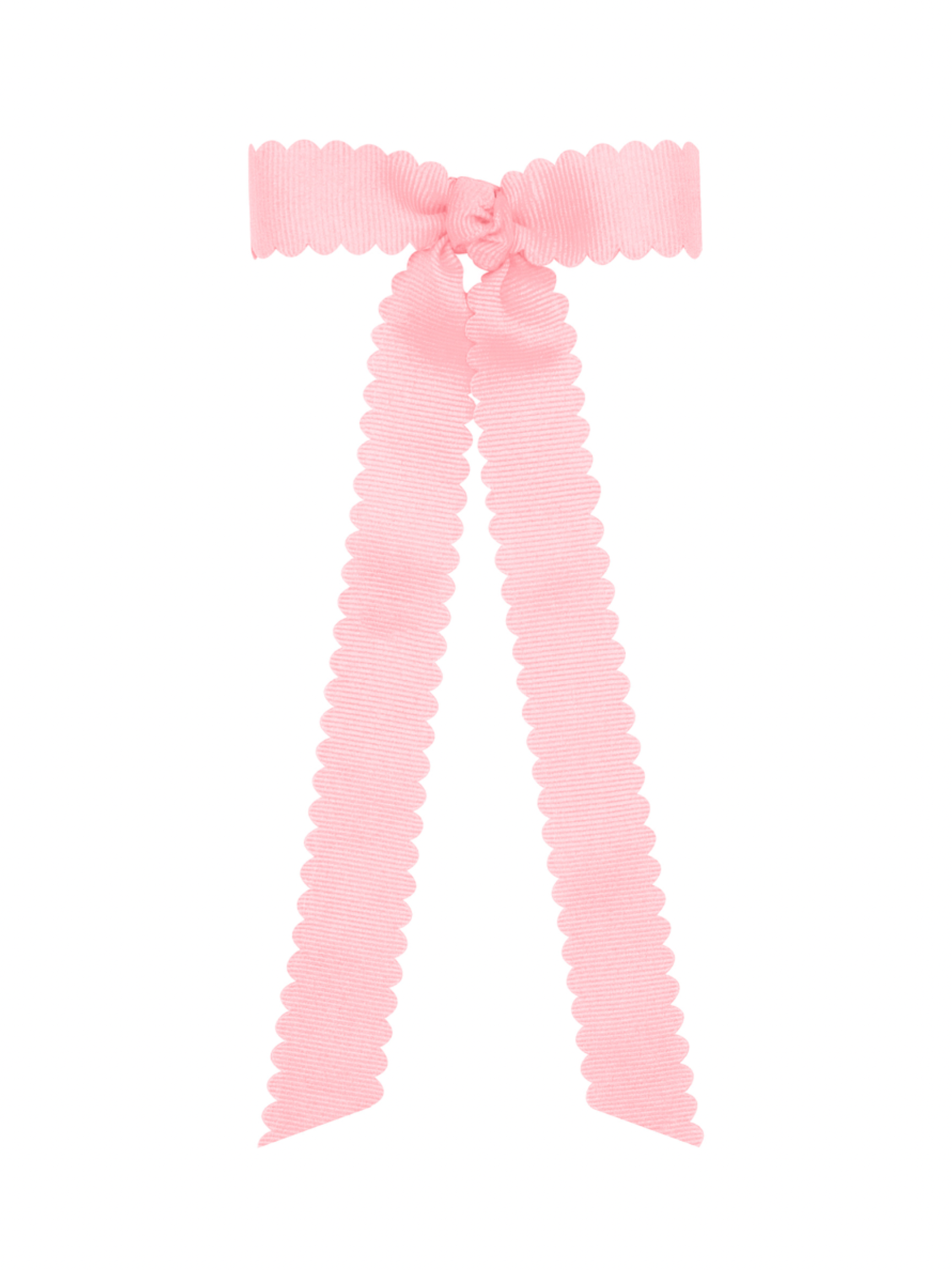 Mini Scalloped Edge Bow with Streamer Tails
