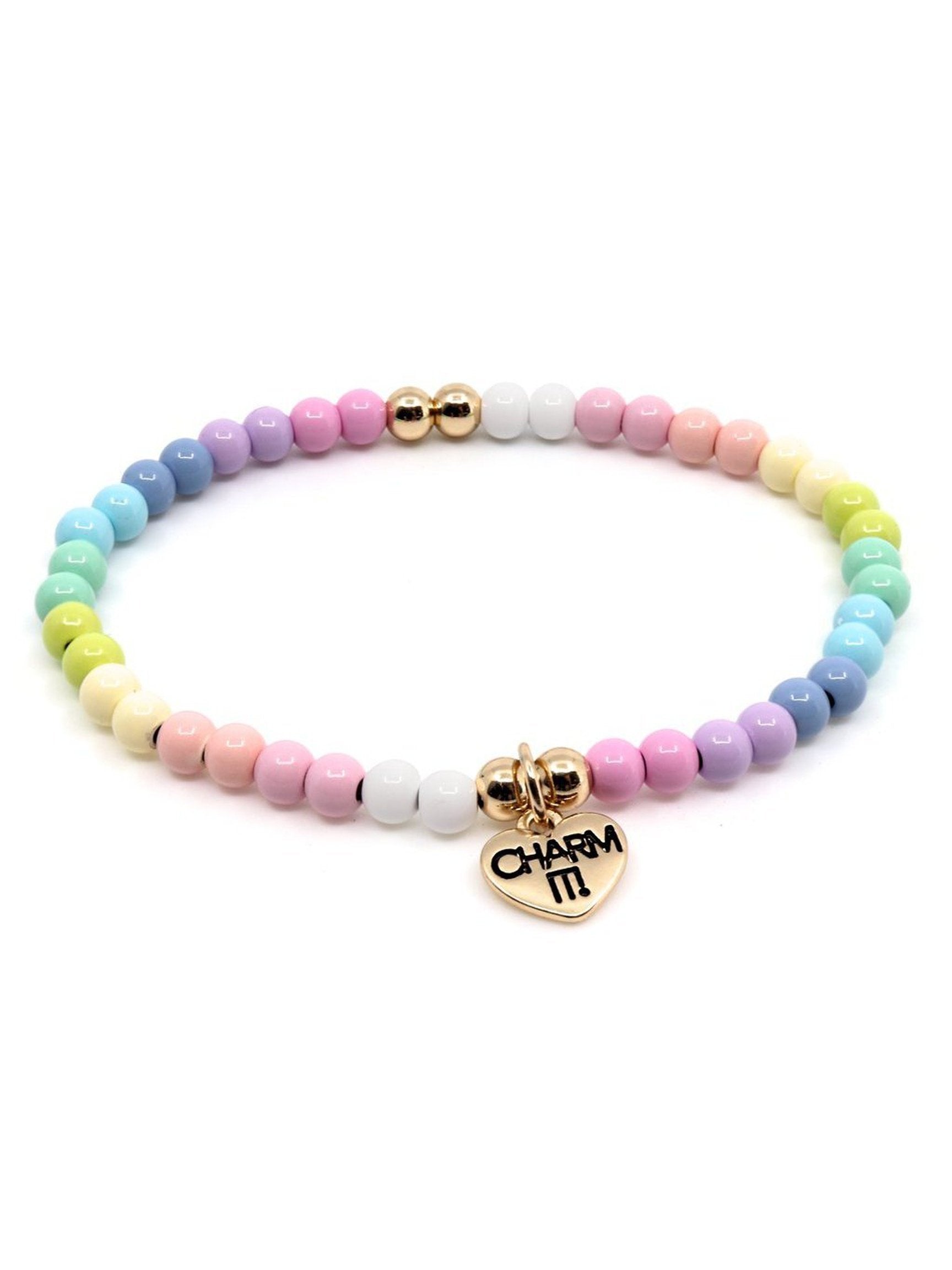 4mm Pastel Stretch Bead Bracelet