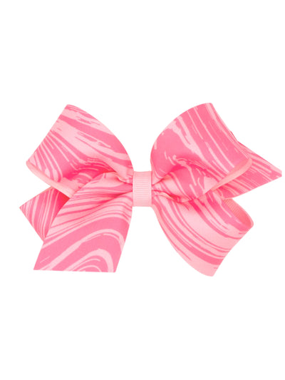 Marble Pink Hair Bow