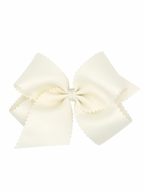 Scalloped Edge Grosgrain Bow