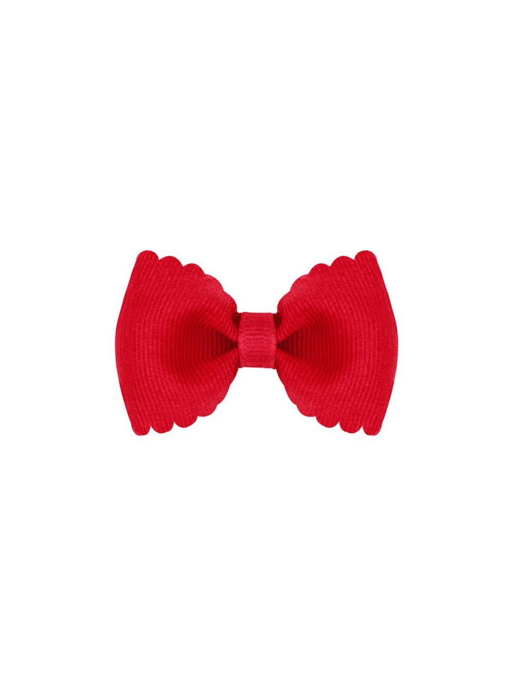 Tiny Scalloped Edge Grosgrain Bowtie