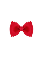 Tiny Scalloped Edge Grosgrain Bowtie