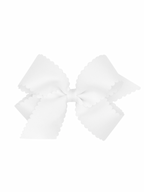 Scalloped Edge Grosgrain Bow