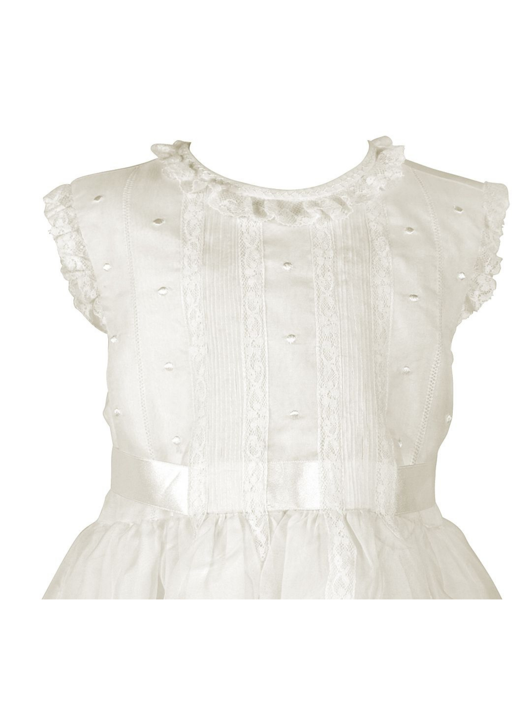 Ivory Silk Organza Special Occasion Dress