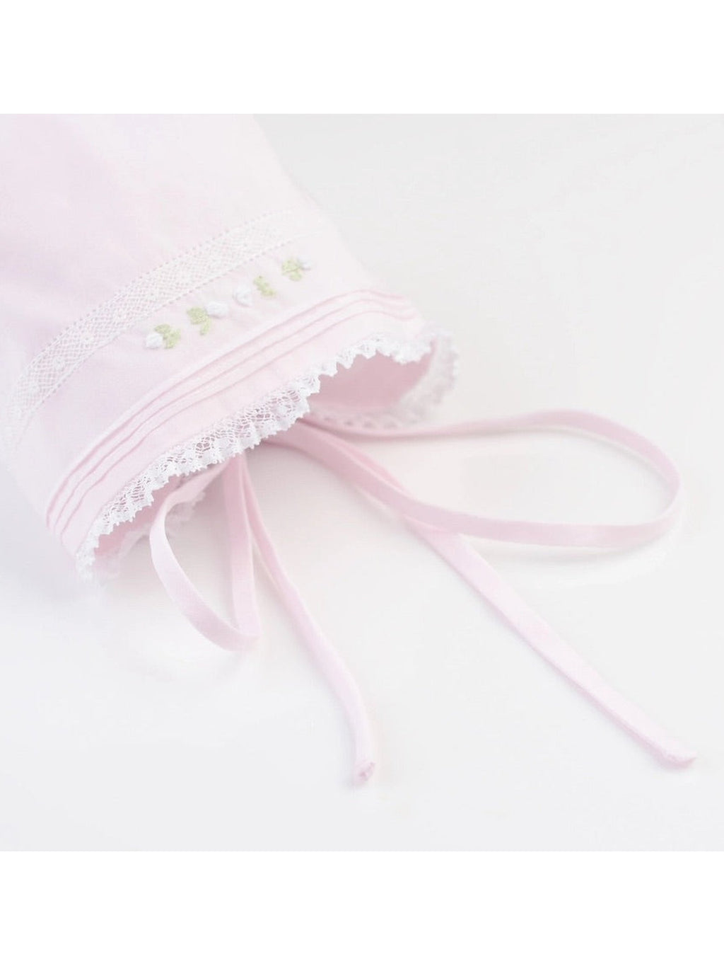Floral Buillion & Lace Bonnet - Posh Tots Children's Boutique