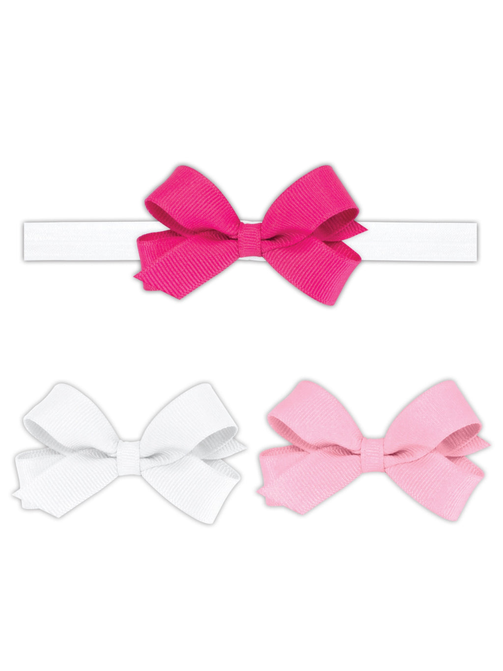 3-Pack Tiny Bows with Add-A-Bow Band