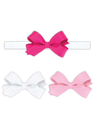 3-Pack Tiny Bows with Add-A-Bow Band
