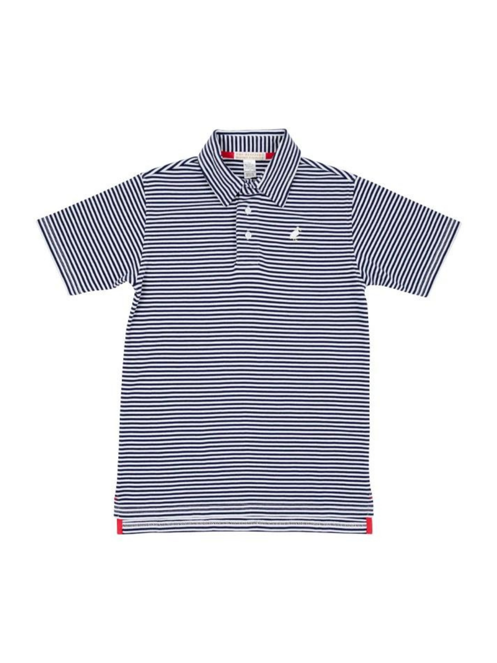 Prim and Proper Polo - Nantucket Navy Stripe