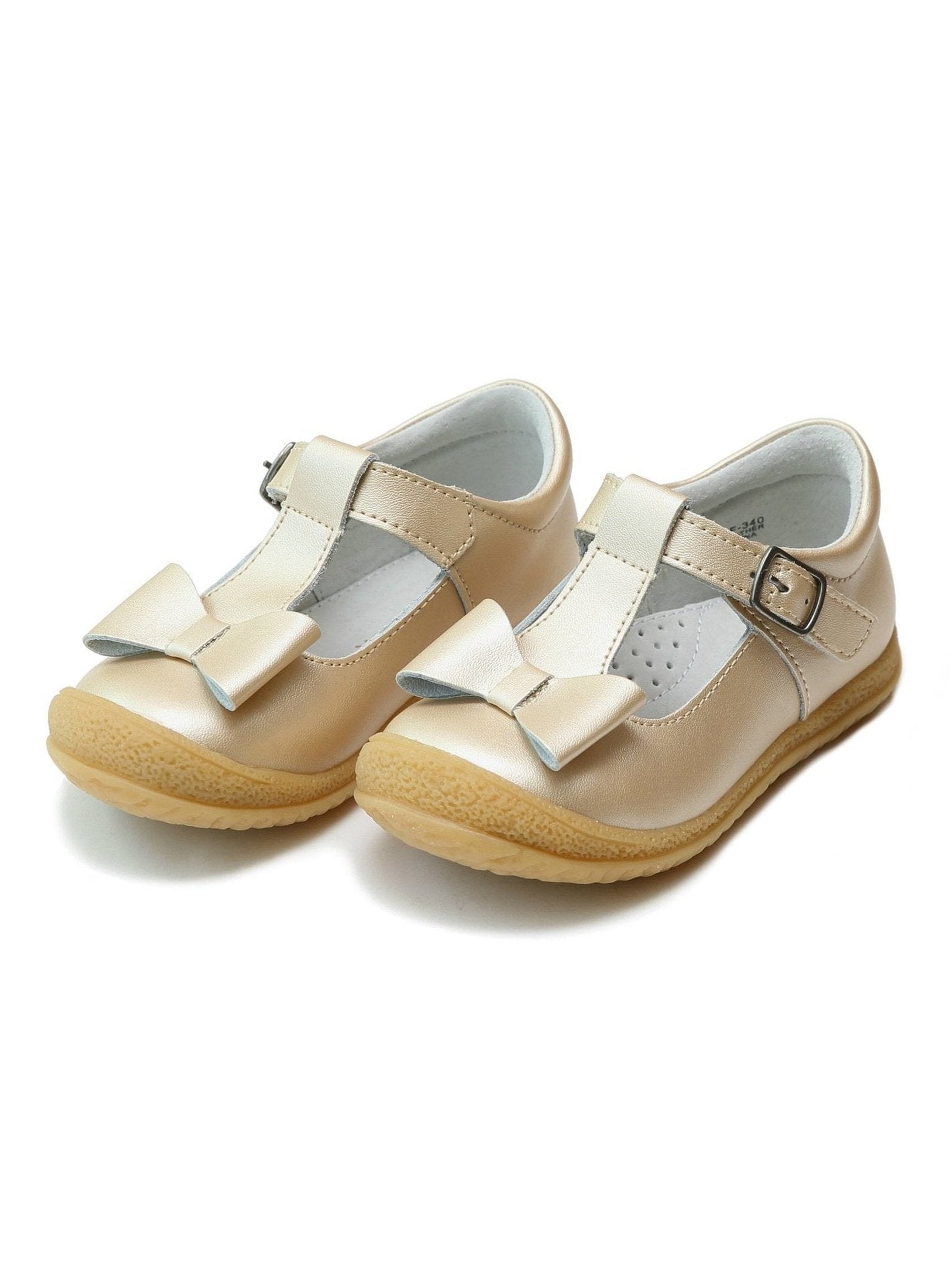 Emma Shimmer Bow T-Strap Shoe