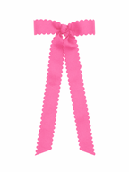 Mini Scalloped Edge Bow with Streamer Tails