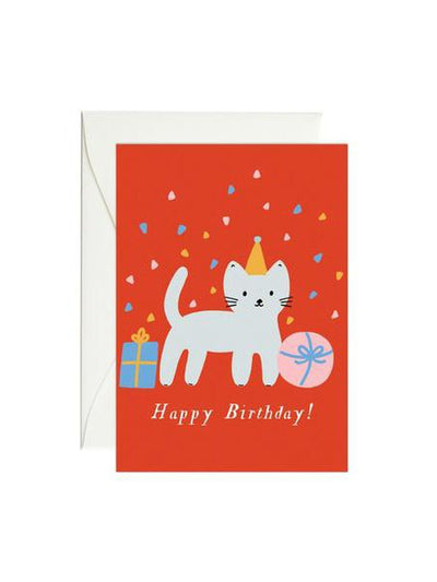 Cat Birthday Mini Enclosure Card