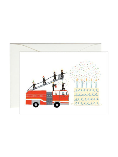 Birthday Firetruck Enclosure Card